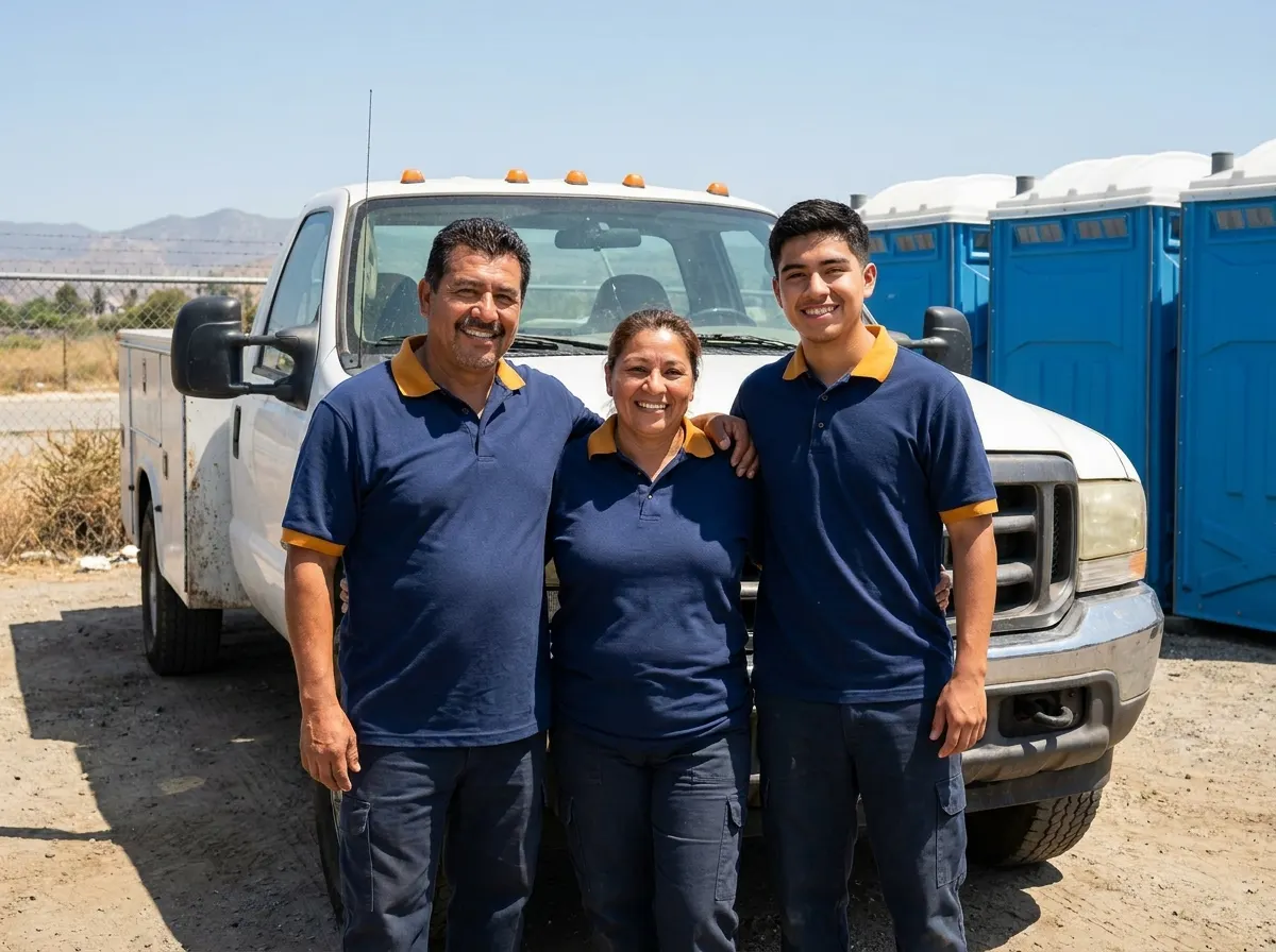 The ApexCore Restroom Services team — porta potty rental in San Bernardino, CA
